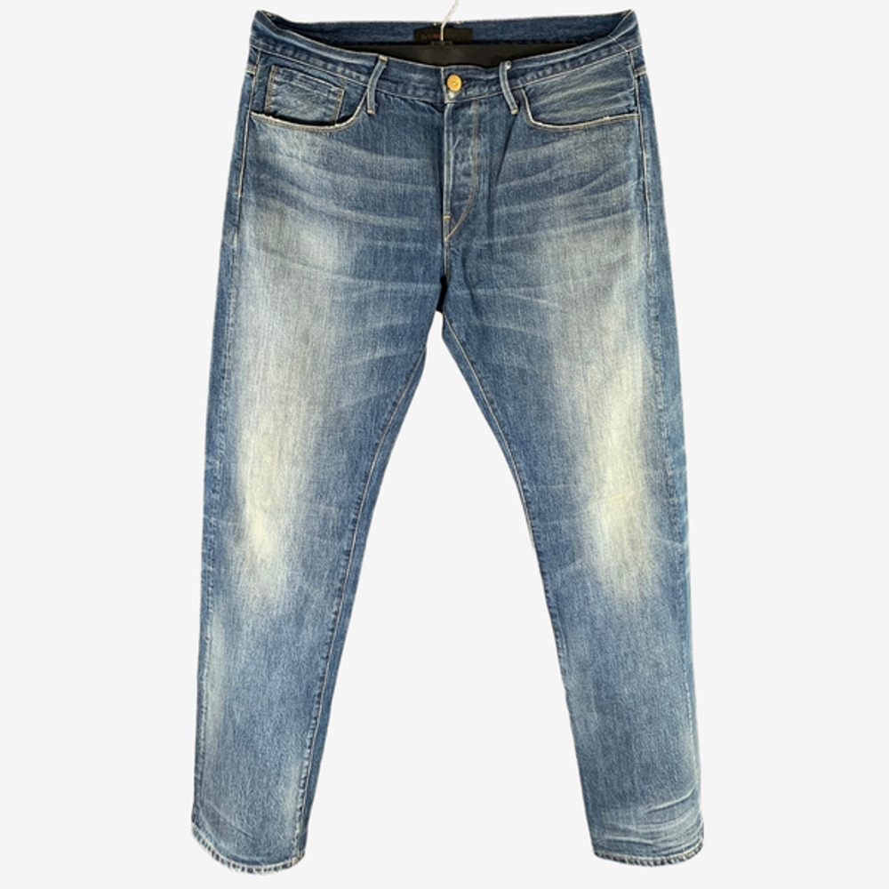3 X 1 Size 34 Blue Stone Wash Button Fly Jeans